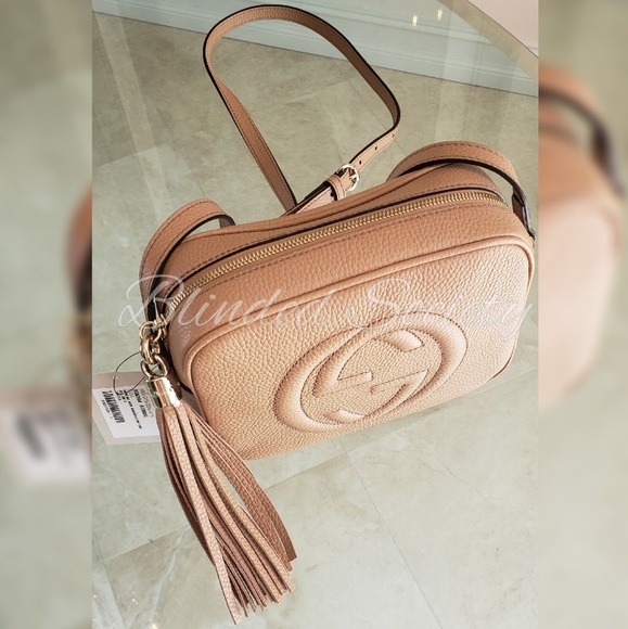 ☆☆SOLD☆☆ Gucci Soho Disco Crossbody Bag Beige - Picture 3 of 8
